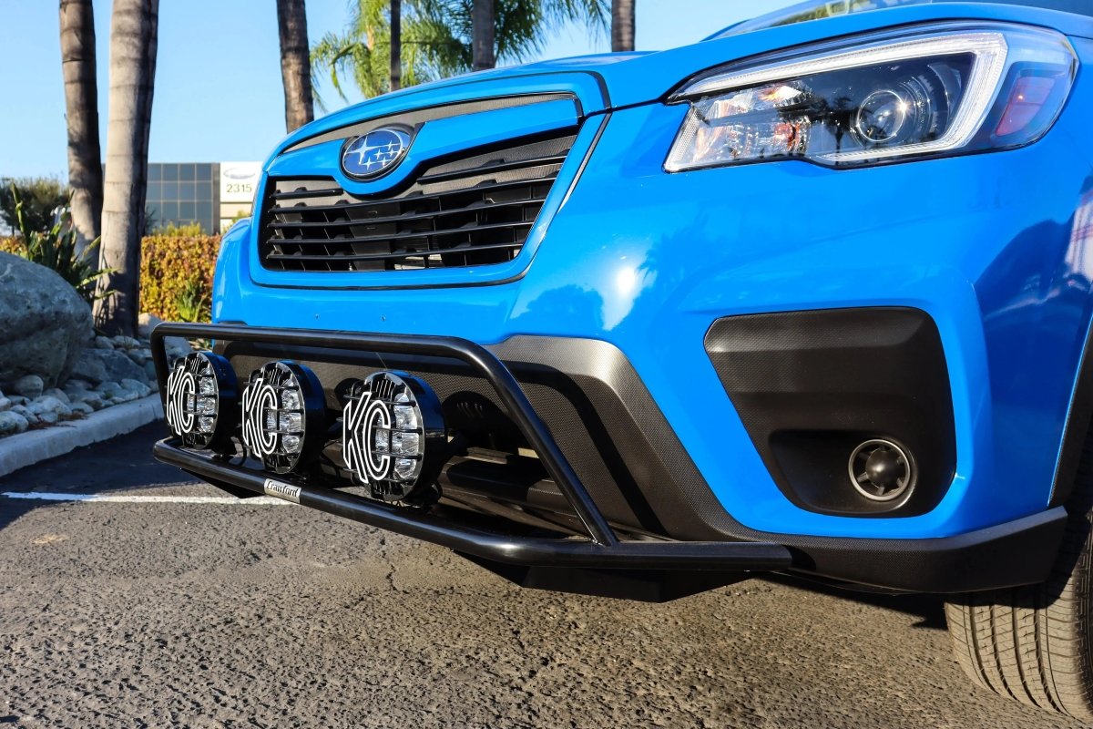 2019 - 2024 Subaru Forester Front Bumper Brush Guard Light Kit - Crawford Performance