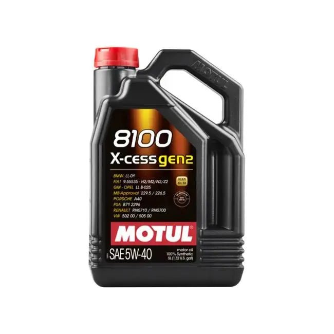 MOTUL Motor Oil 8100 X - cess 5W40 5 LITER - Crawford Performance