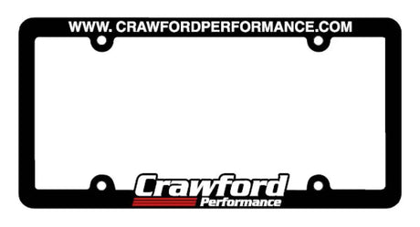 Crawford Performance License Plate Frame.