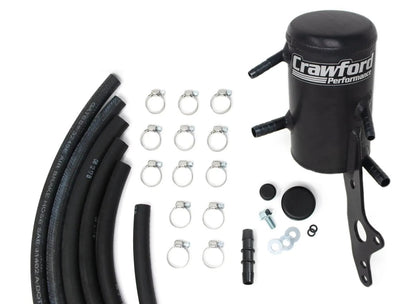 Crawford V3 dual-chamber air oil separator kit for 2007-2013 Subaru Forester XT with top mount intercooler