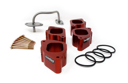 Crawford billet aluminum power blocks intake manifold spacers for 2012-2016 Subaru Impreza 2.0L