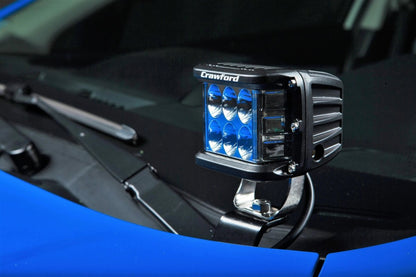 Crawford hood-mounted LED light pod kit for 2018-2023 Subaru Crosstrek