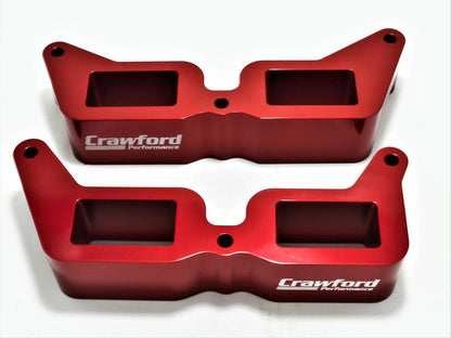 Crawford billet aluminum power blocks intake manifold spacers for 2019-2024 Subaru Forester 2.5