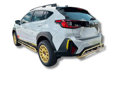 Crawford steel rear bumper guard for 2024+ Subaru Crosstrek with rally styling