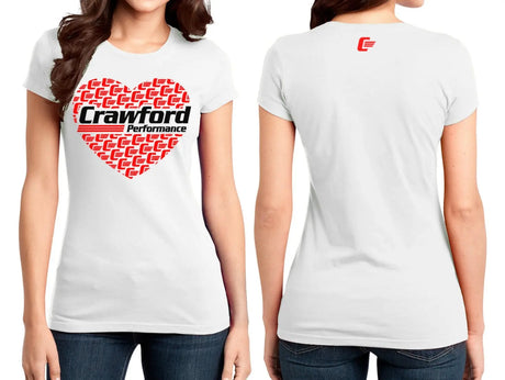 Crawford Performance Ladies Heart T-Shirt.