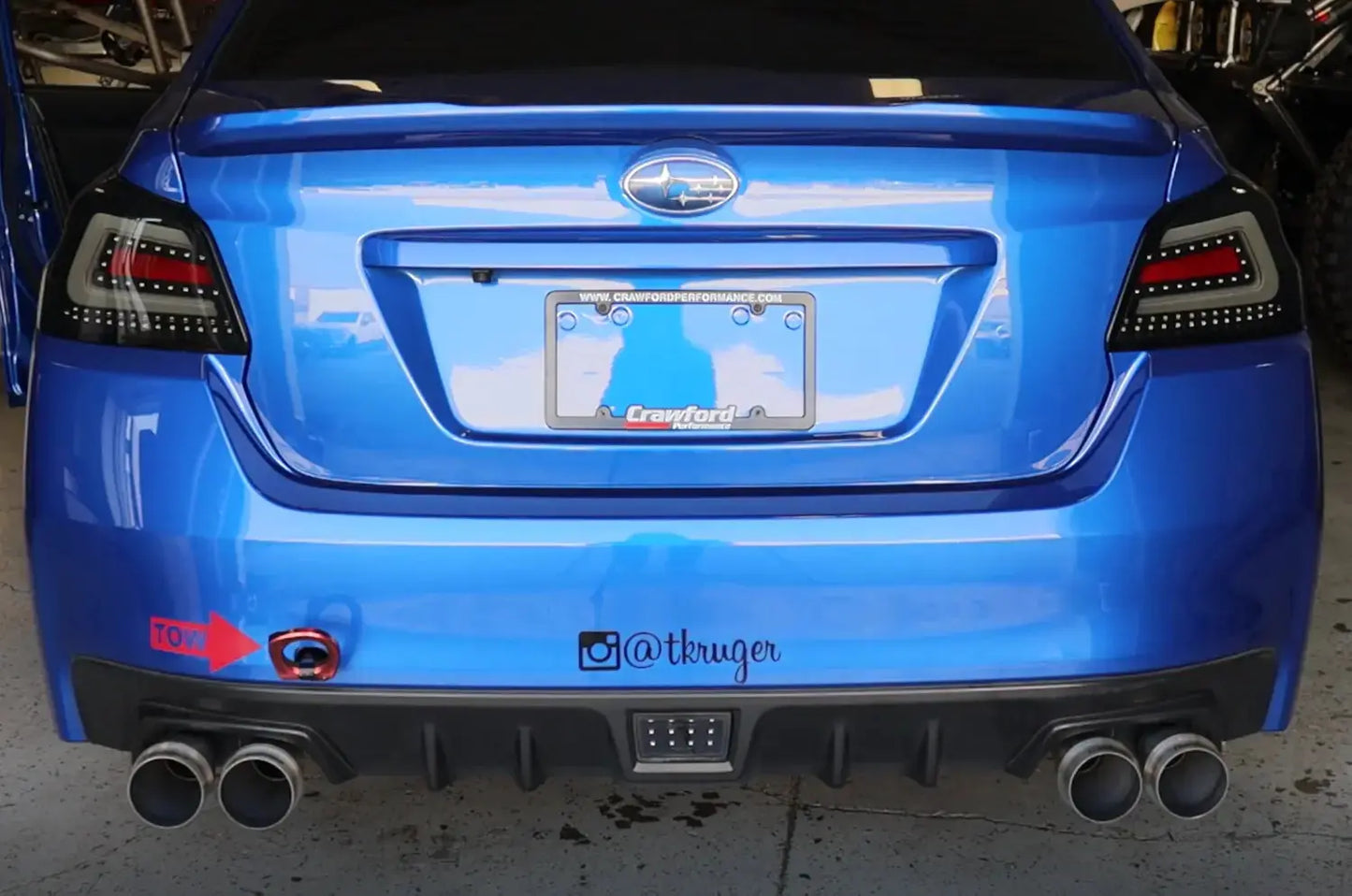 Crawford GK2 Quad Tip Cat-Back Exhaust: 2015-2021 Subaru WRX / STI.