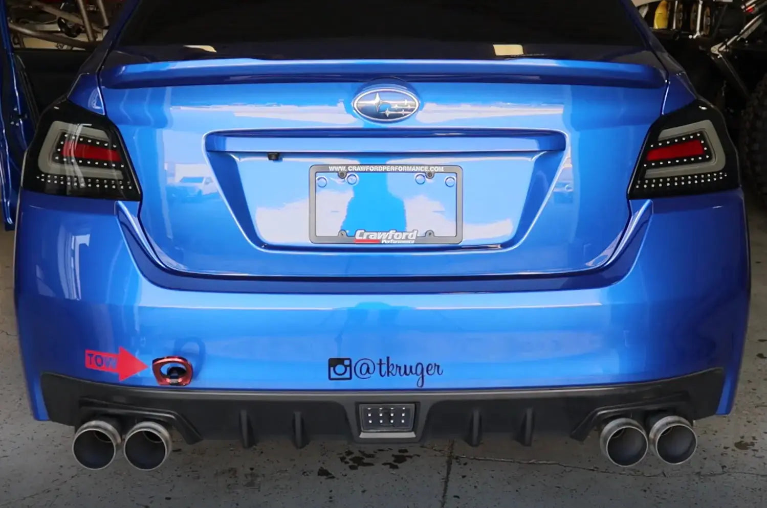 Crawford GK2 Quad Tip Cat-Back Exhaust: 2015-2021 Subaru WRX / STI.