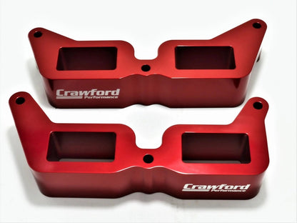 Crawford billet aluminum power blocks intake manifold spacers for 2024-2026 Subaru Crosstrek and Impreza