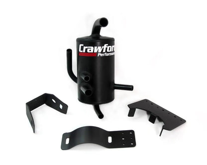 Crawford V2 universal air oil separator kit with billet aluminum housing for Subaru turbo engines