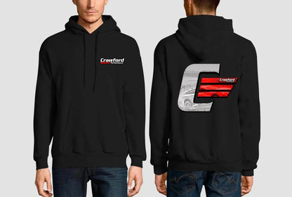 Crawford Performance icon logo sweatshirt with off-road Crosstrek graphic