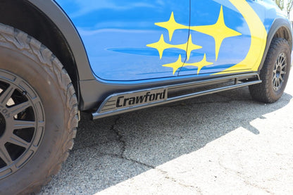 Crawford steel rock sliders and rock rails for 2024+ Subaru Crosstrek