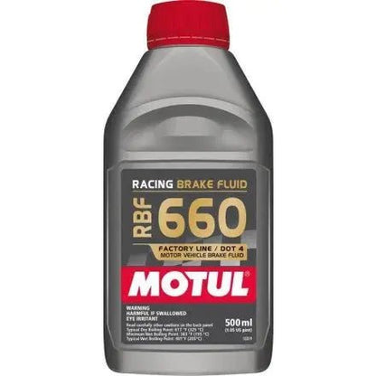 MOTUL RBF 660 racing brake fluid with high boiling point for performance applications