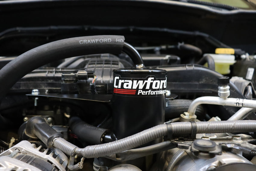 Crawford Air Oil Separator (Baja Edition) - 2019+ Forester 2.5i - Installed Photo