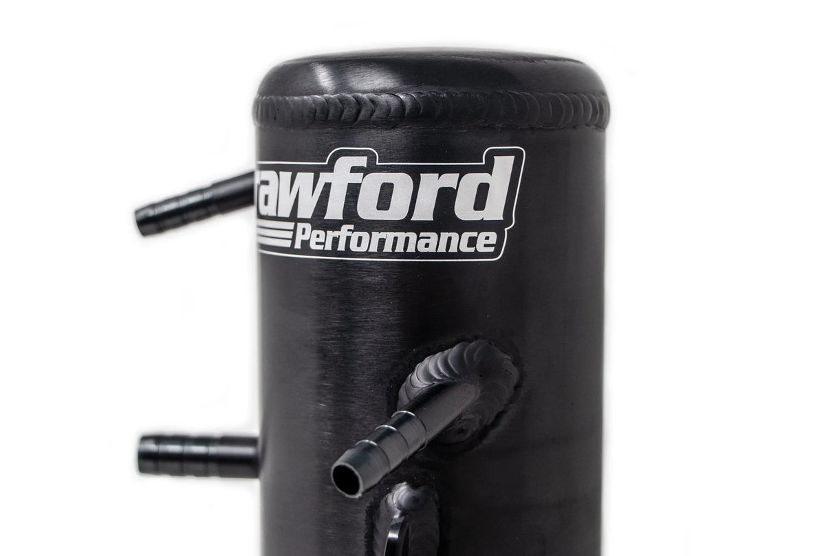 Crawford Air Oil Separator (V3) - WRX: 2008 - 2014 w/ TMIC - Close Up Side View